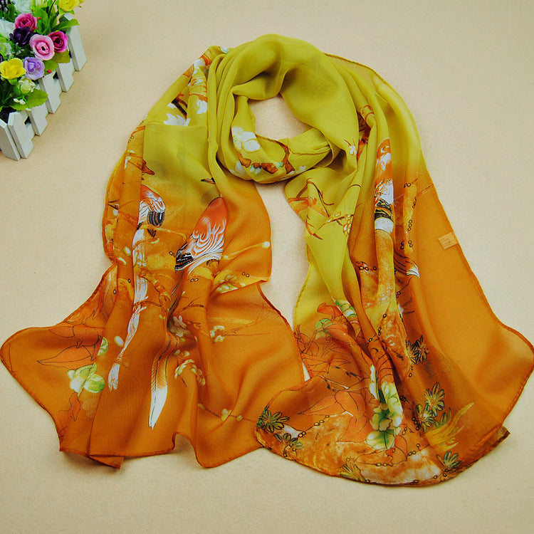 Chiffon Printed Scarf For Women
