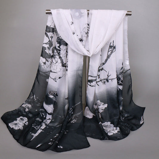 Chiffon Printed Scarf For Women