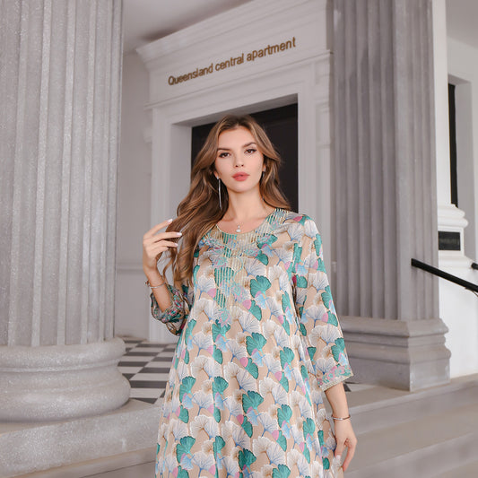 Women One Print Long Robe