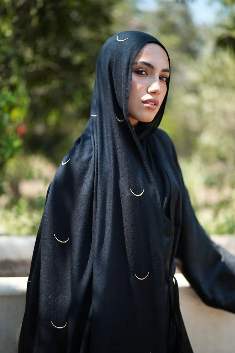 Satin Printed Hijab Headscarf