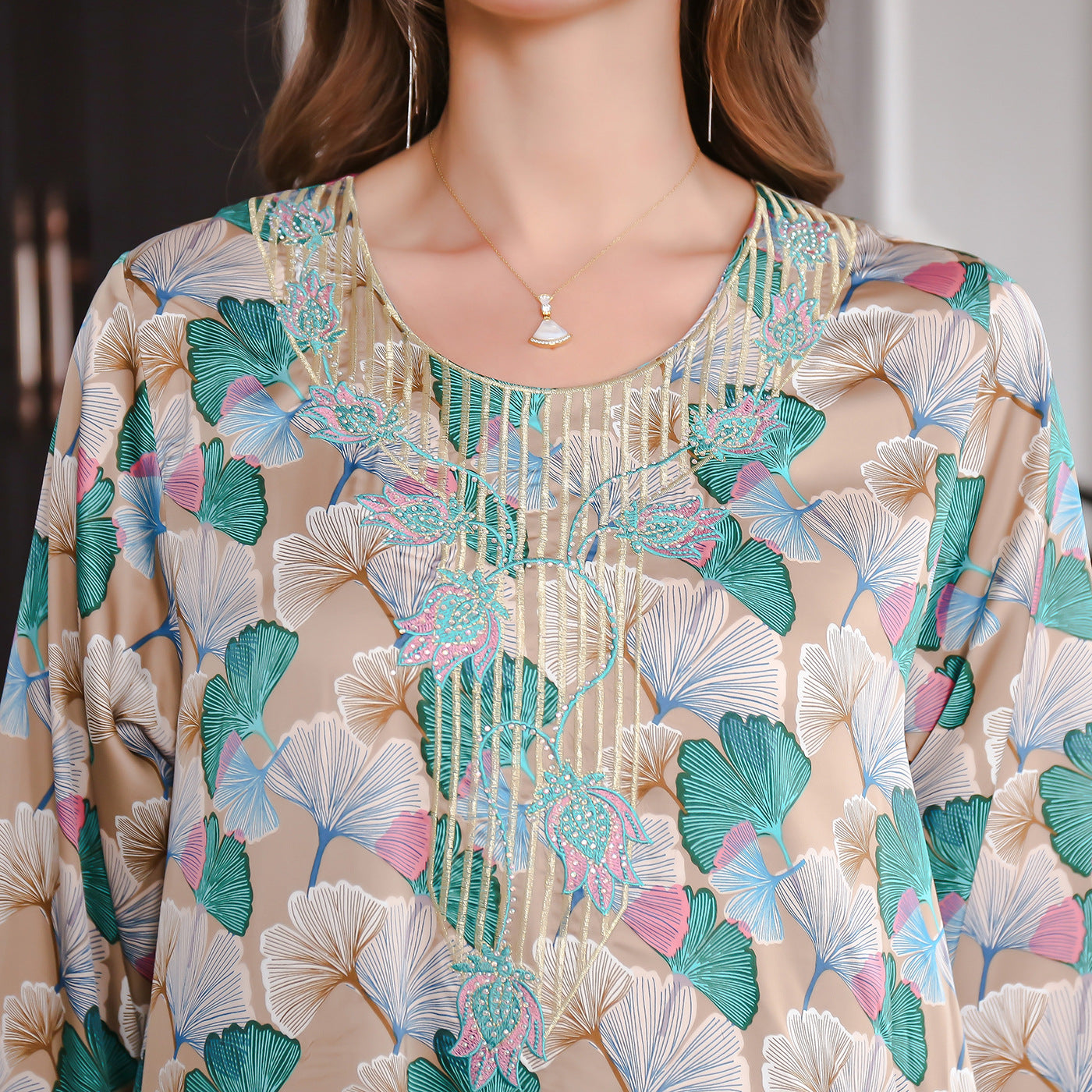 Women One Print Long Robe