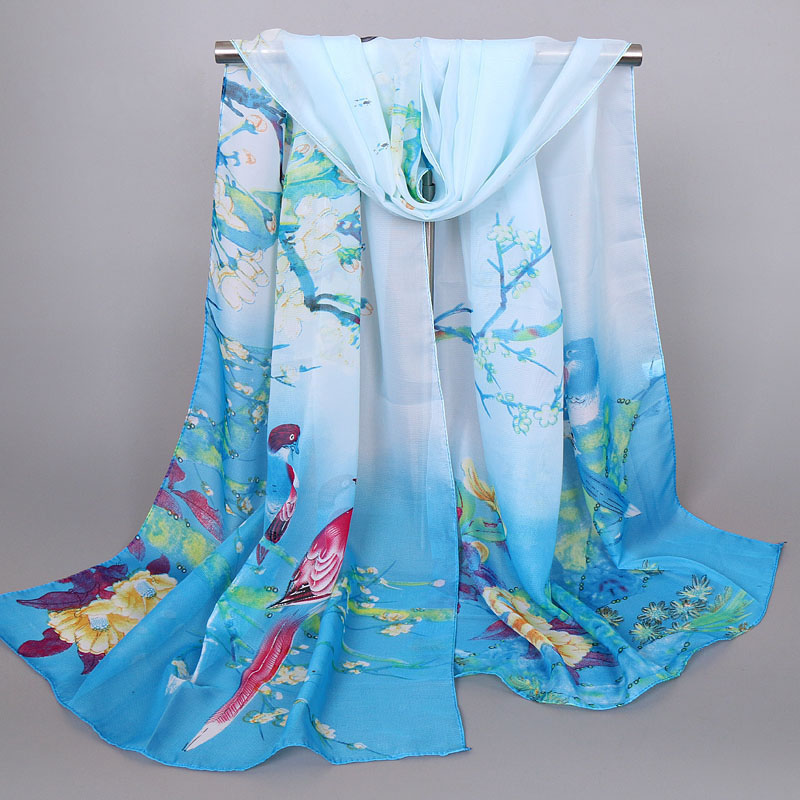 Chiffon Printed Scarf For Women
