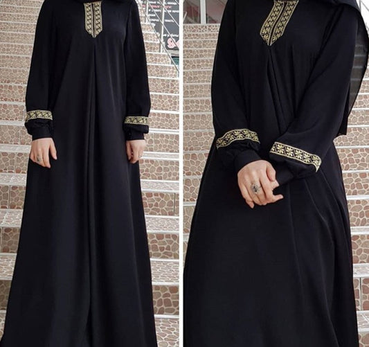 Women Plus Size Muslim Abaya Jilbab Dress