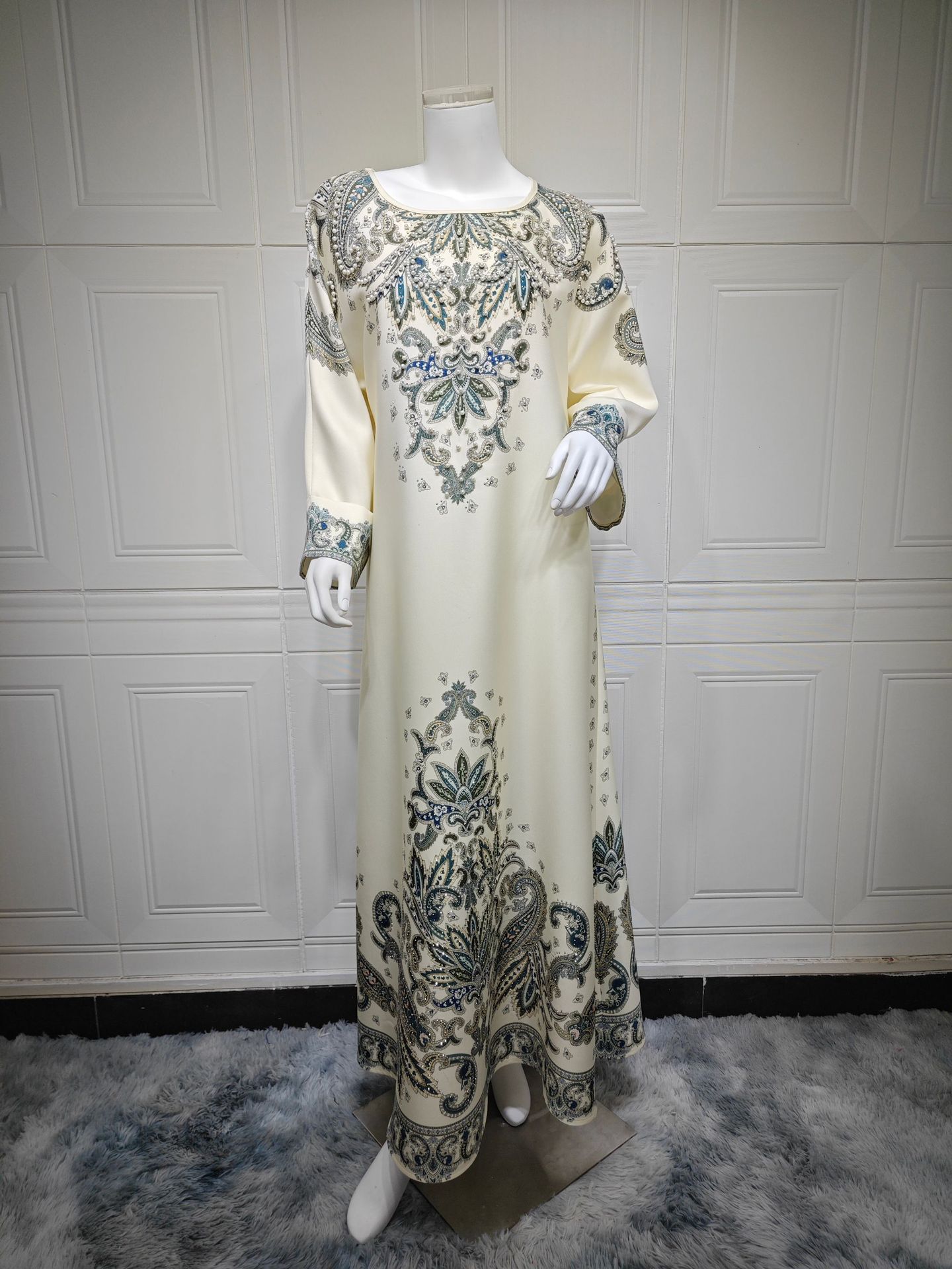 Women's Printed Muslim Robe