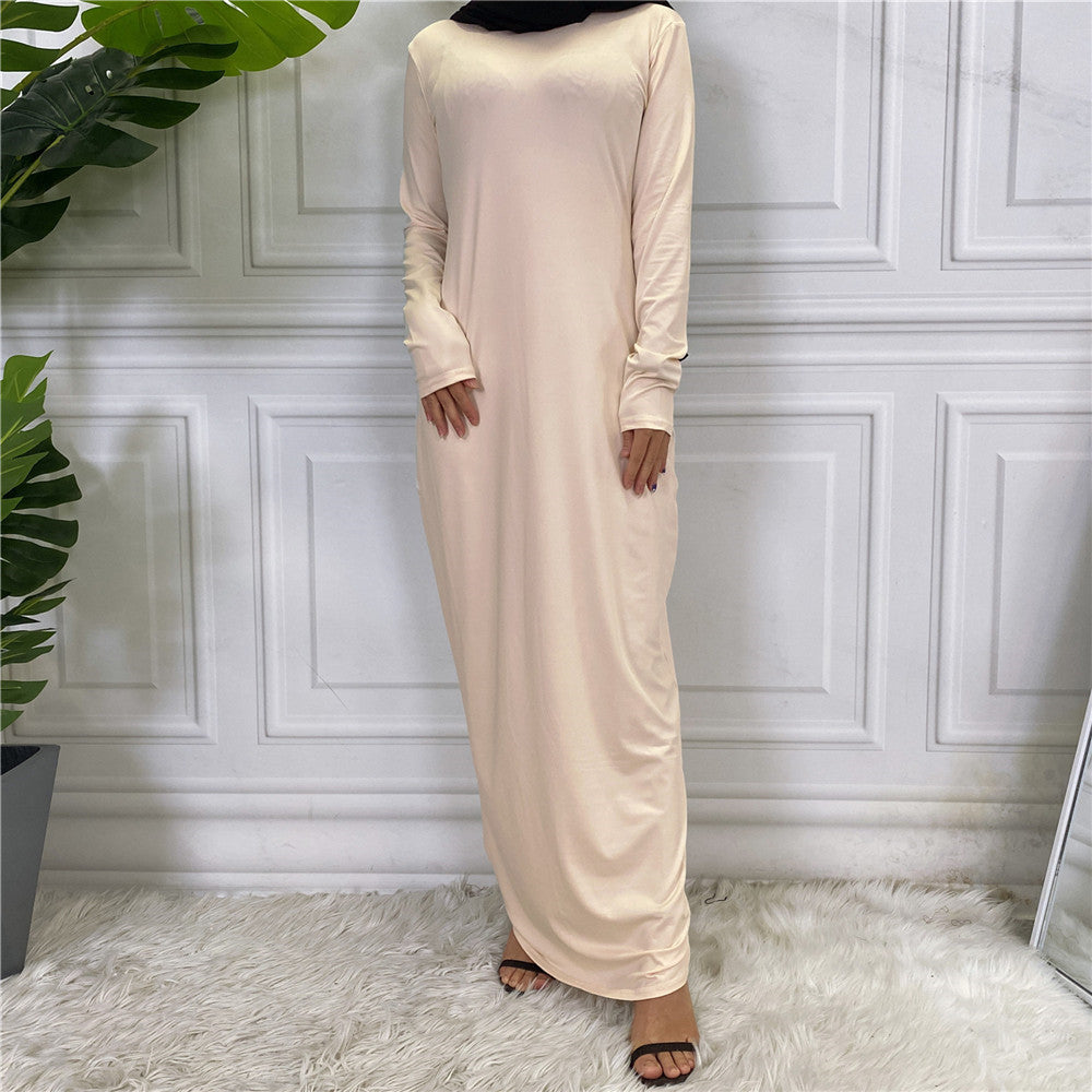 Fashion Women's Solid Muslim Cardigan Abaya