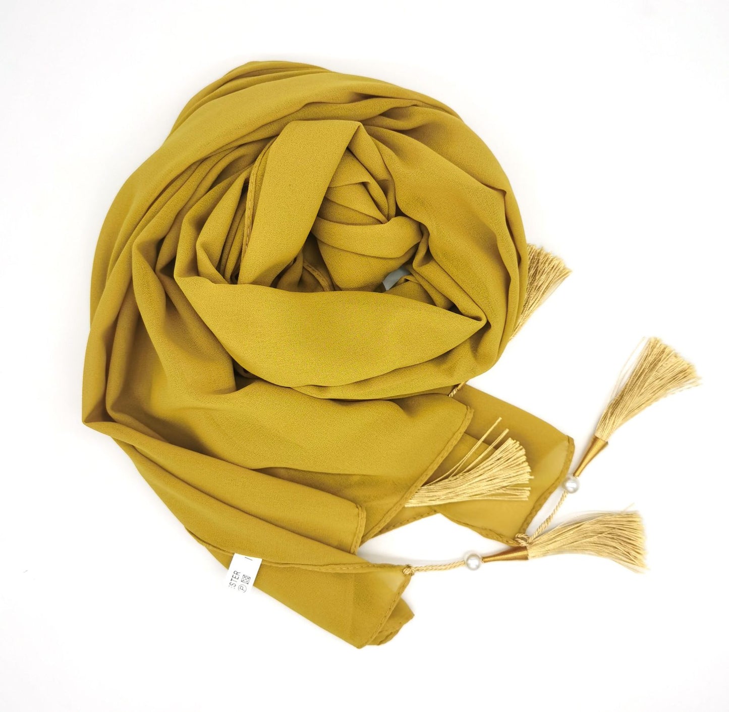 Four Corners Hijab With Tassel