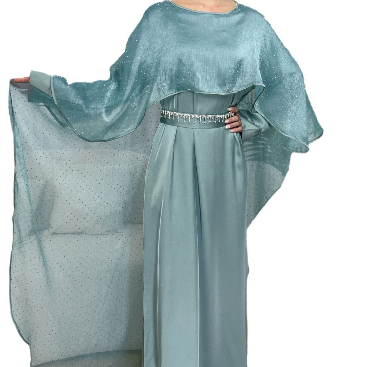 Simple Cloak Muslim Women's Starry Robe