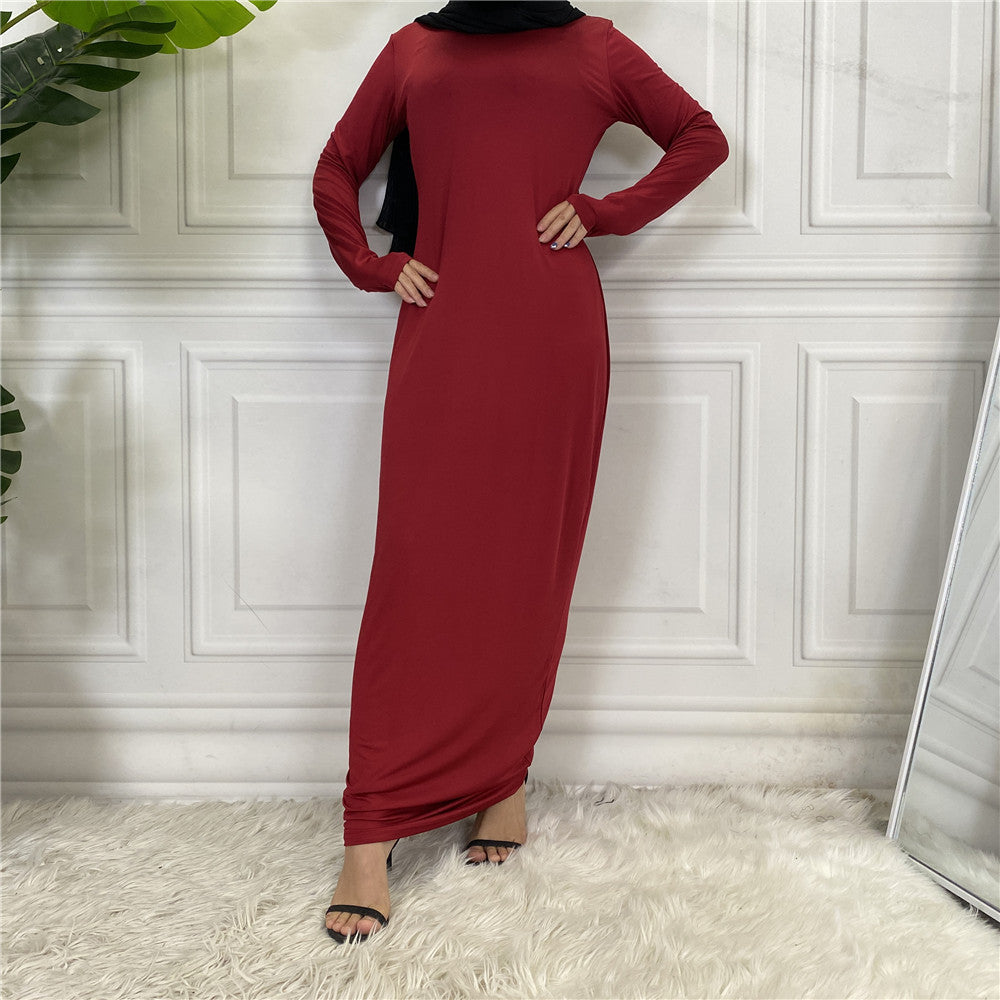 Fashion Women's Solid Muslim Cardigan Abaya