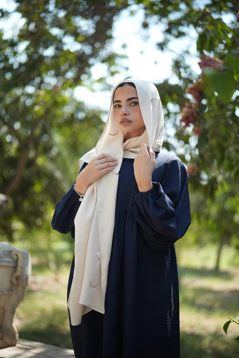 Satin Printed Hijab Headscarf