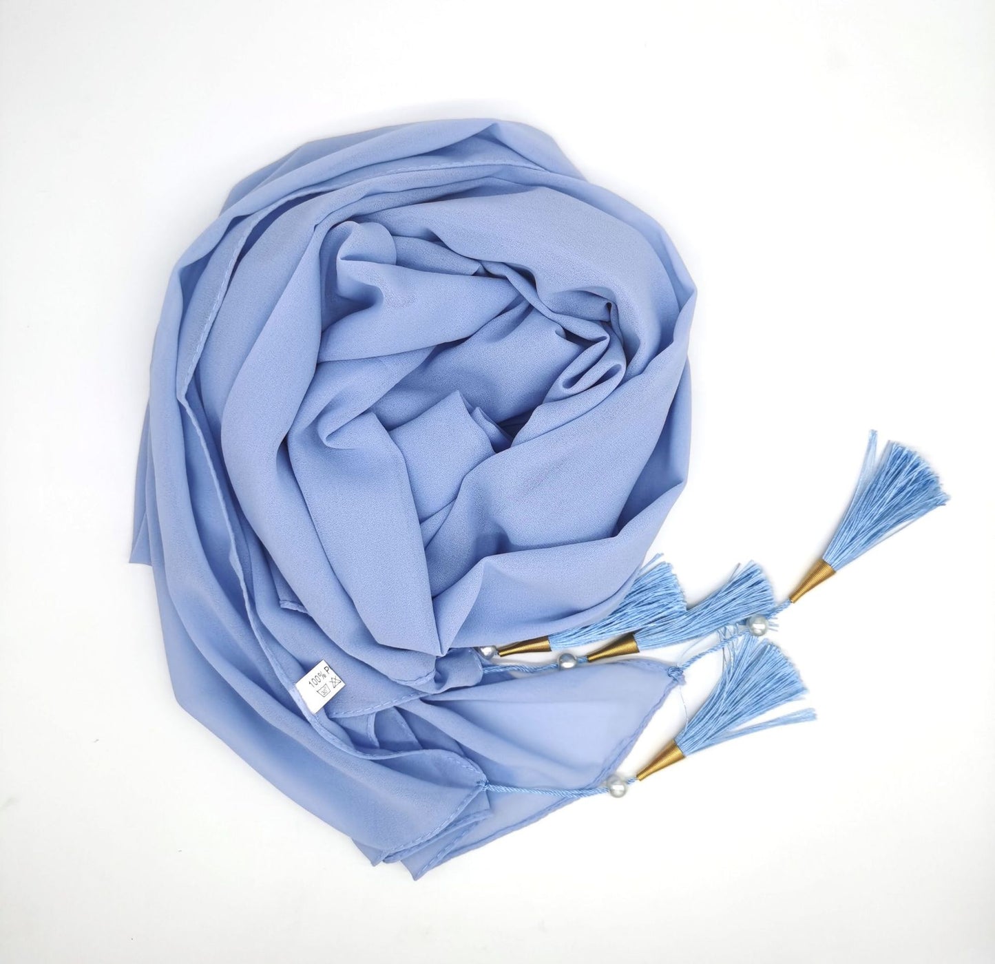 Four Corners Hijab With Tassel