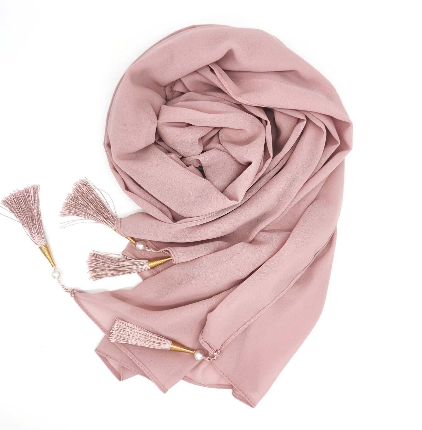 Four Corners Hijab With Tassel