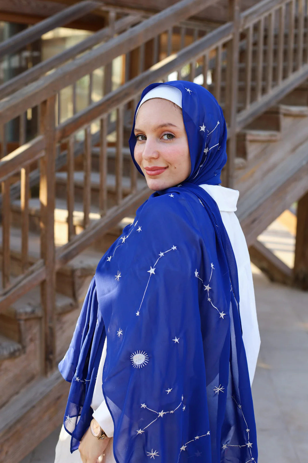 Satin Printed Hijab Headscarf