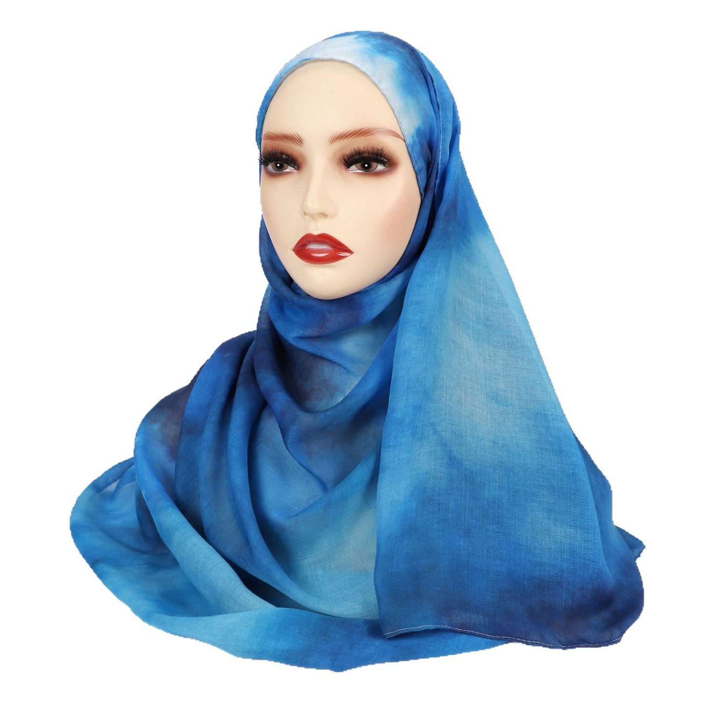Satin Printed Hijab Headscarf