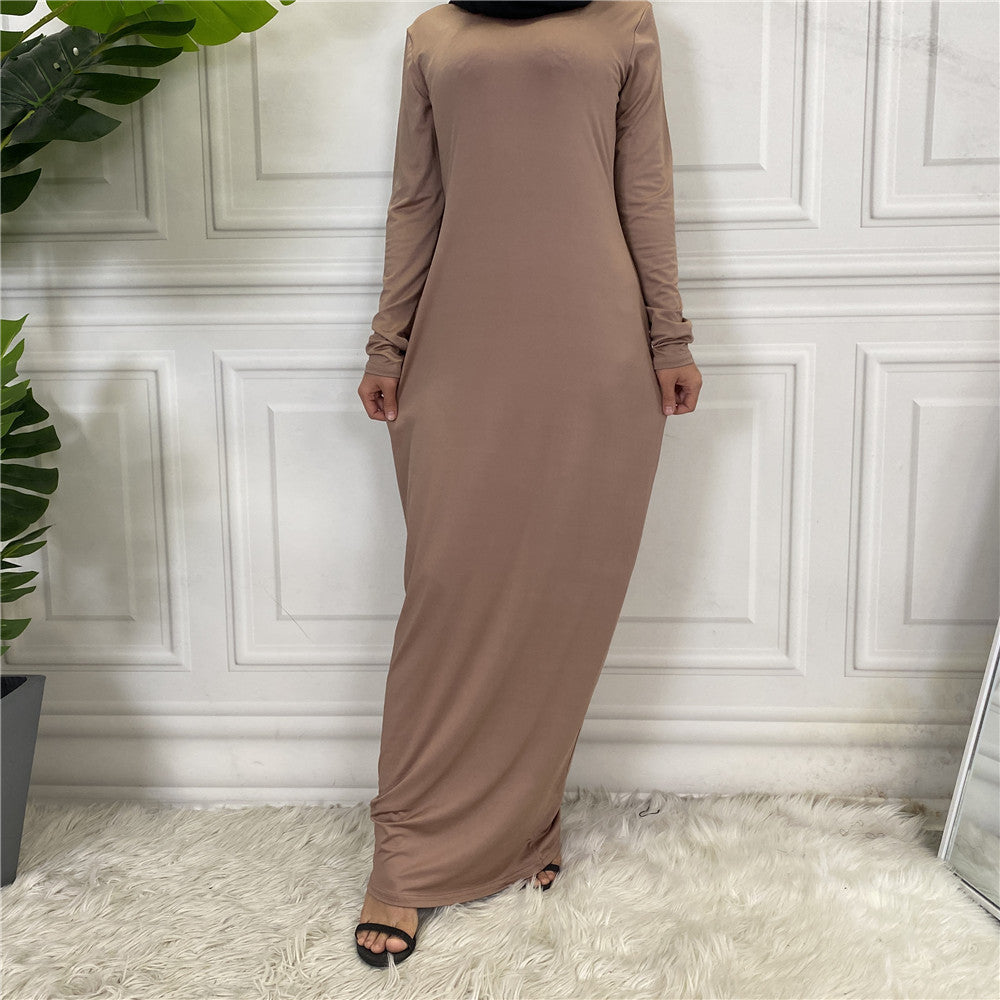 Fashion Women's Solid Muslim Cardigan Abaya