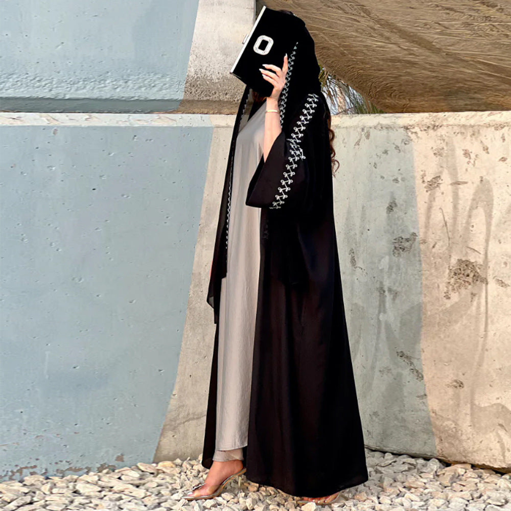 Women's Muslim Fashion Graceful Abaya Robe