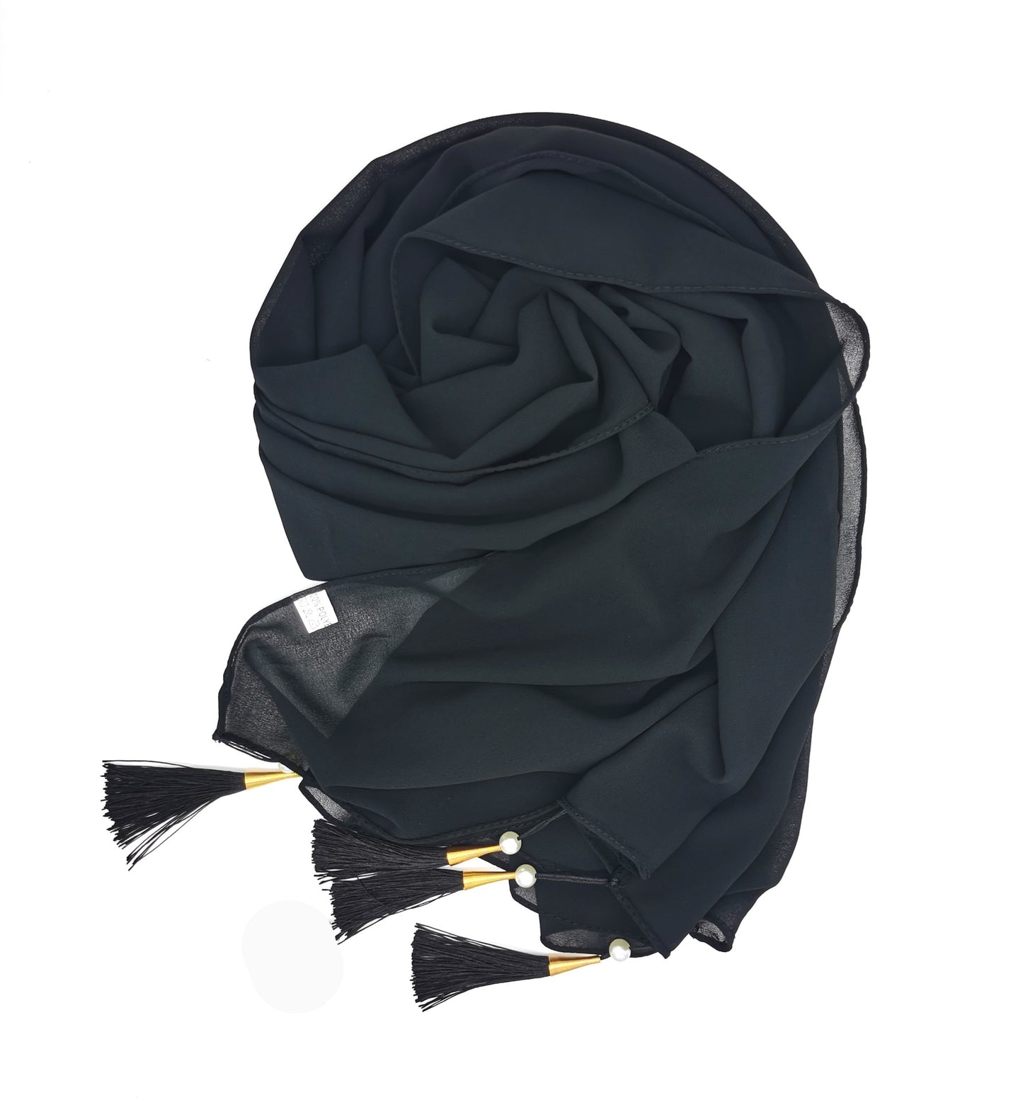 Four Corners Hijab With Tassel