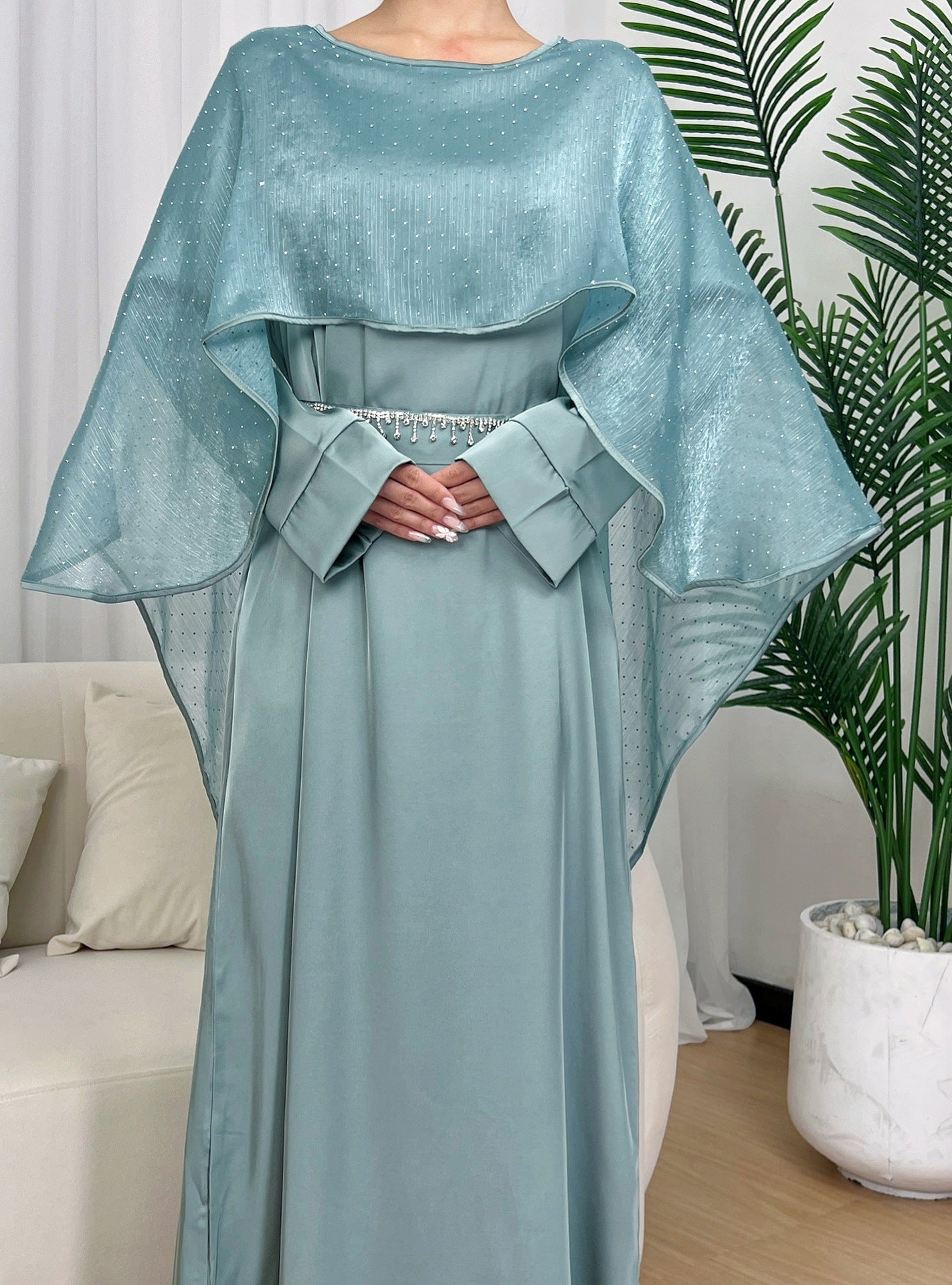 Simple Cloak Muslim Women's Starry Robe