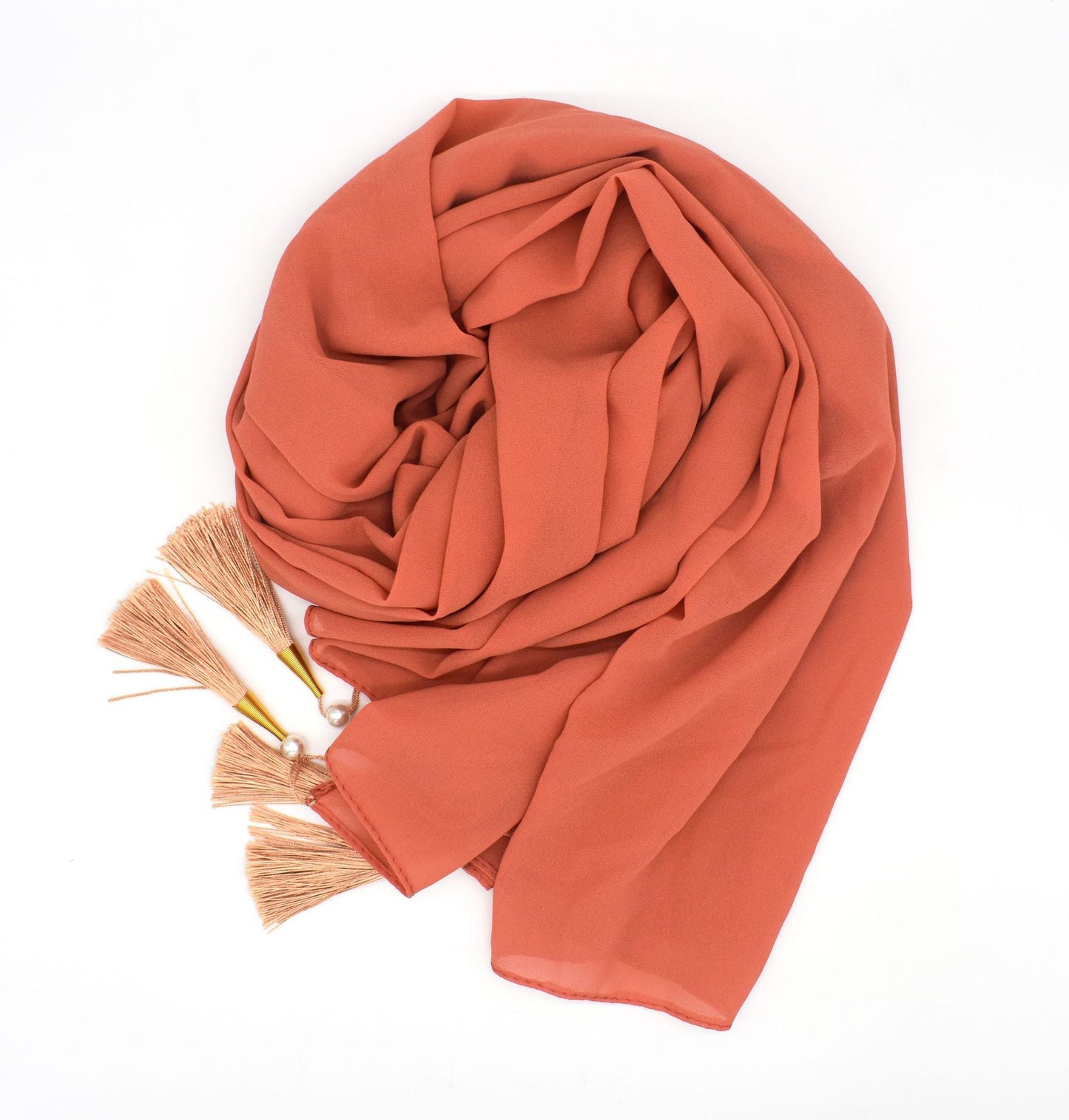 Four Corners Hijab With Tassel