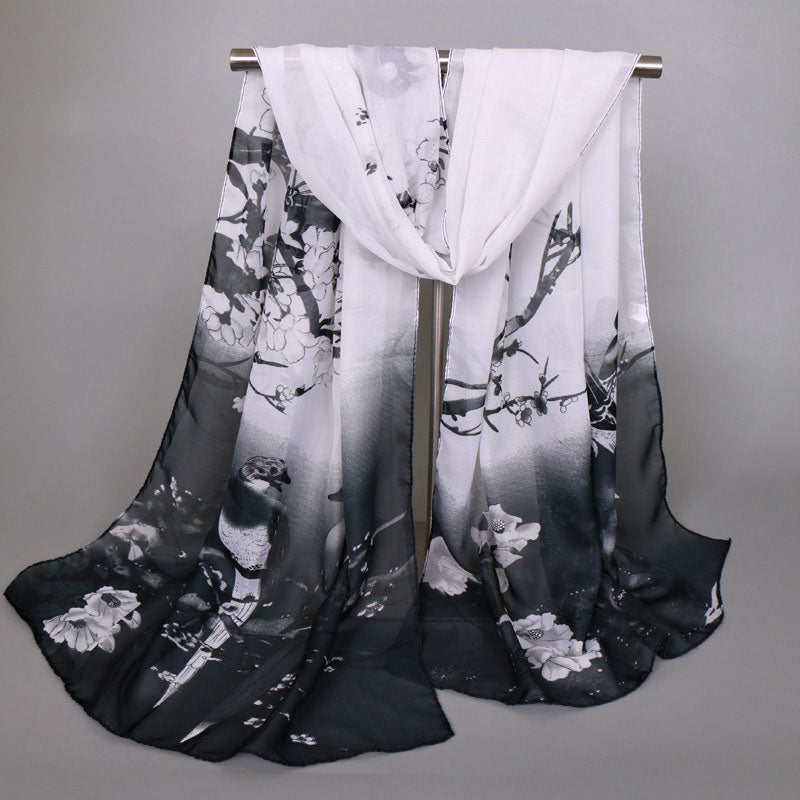Chiffon Printed Scarf For Women