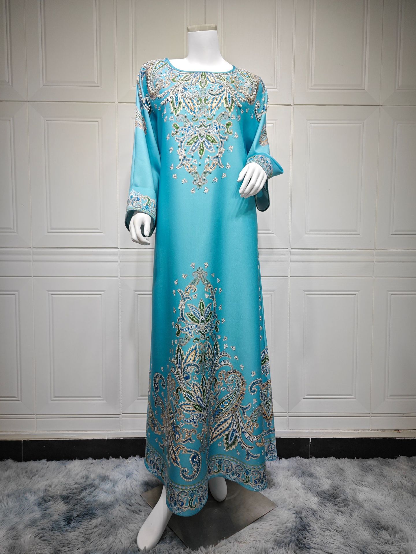 Women's Printed Muslim Robe