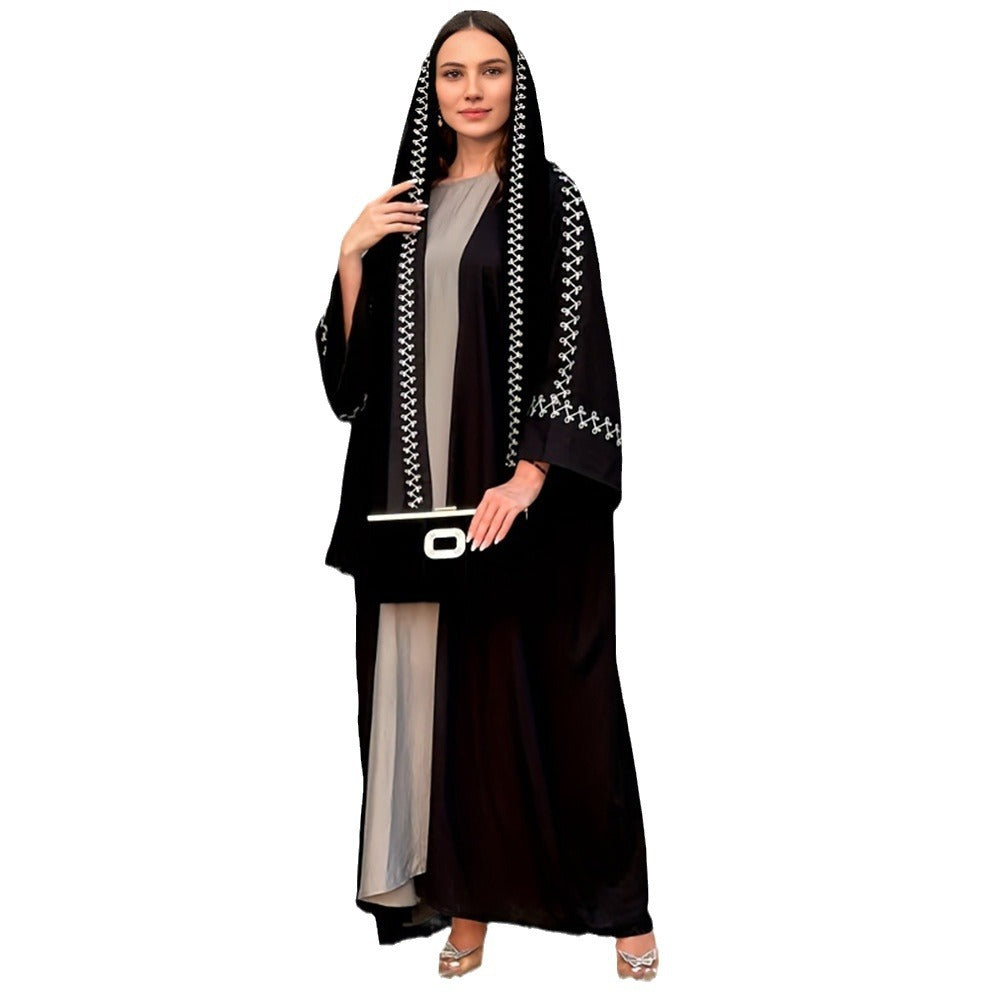 Women's Muslim Fashion Graceful Abaya Robe