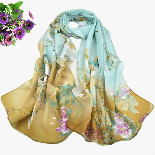 Chiffon Printed Scarf For Women