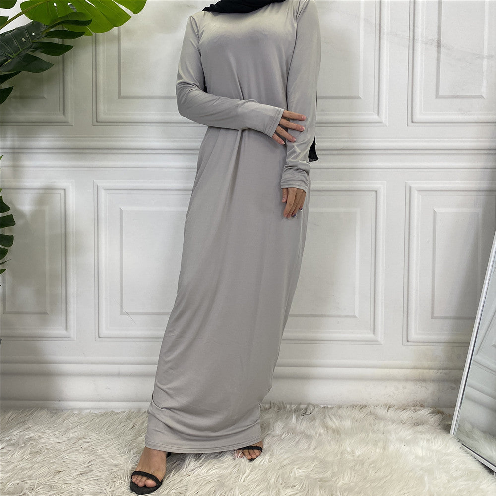 Fashion Women's Solid Muslim Cardigan Abaya