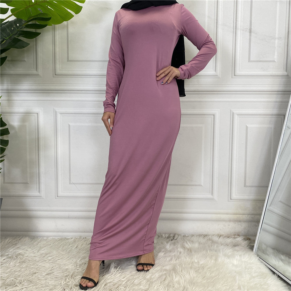 Fashion Women's Solid Muslim Cardigan Abaya