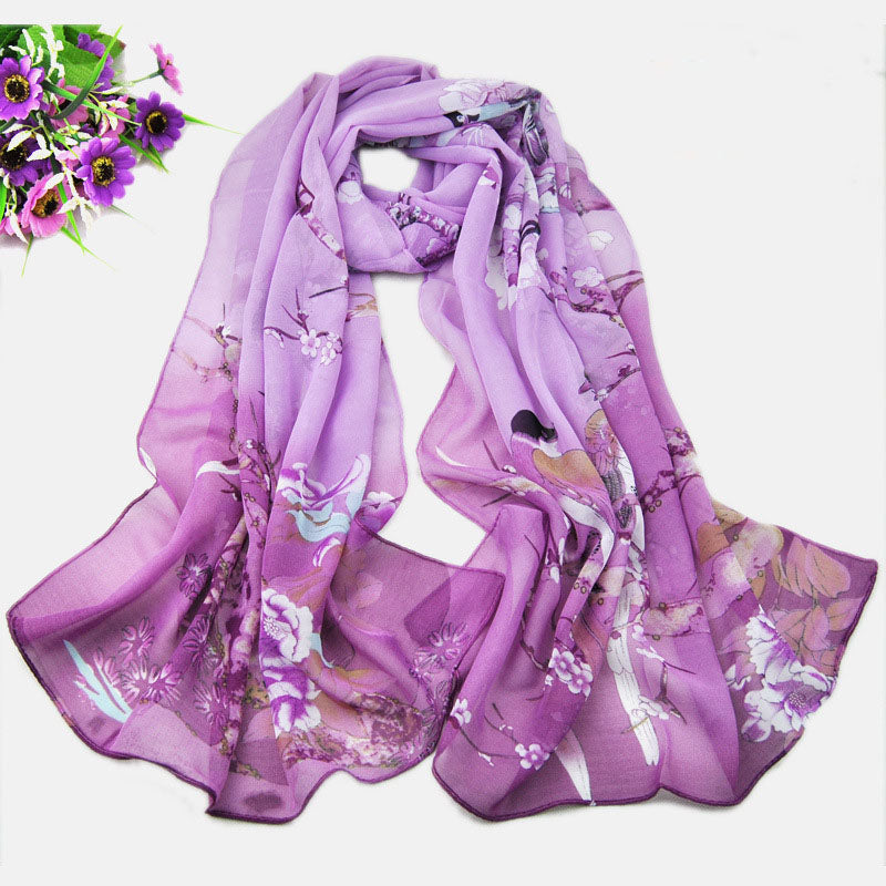 Chiffon Printed Scarf For Women