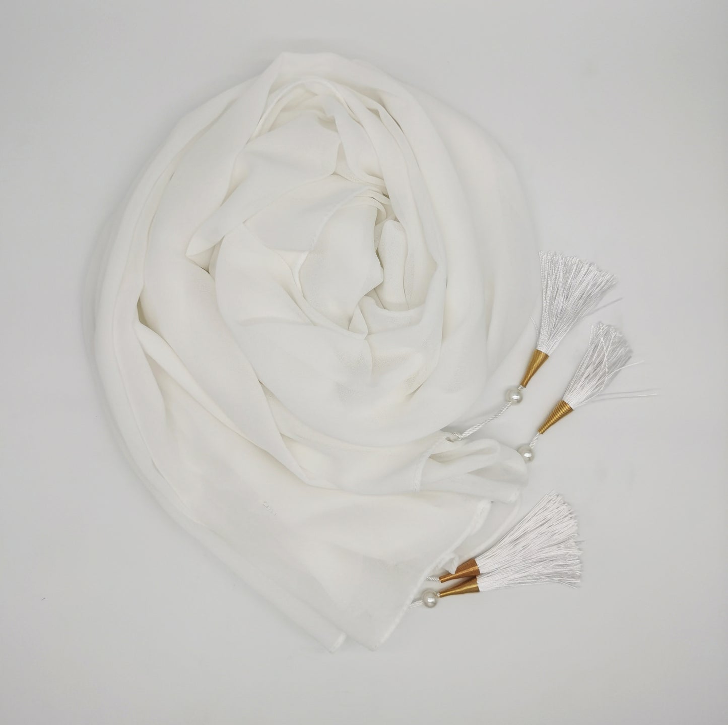 Four Corners Hijab With Tassel