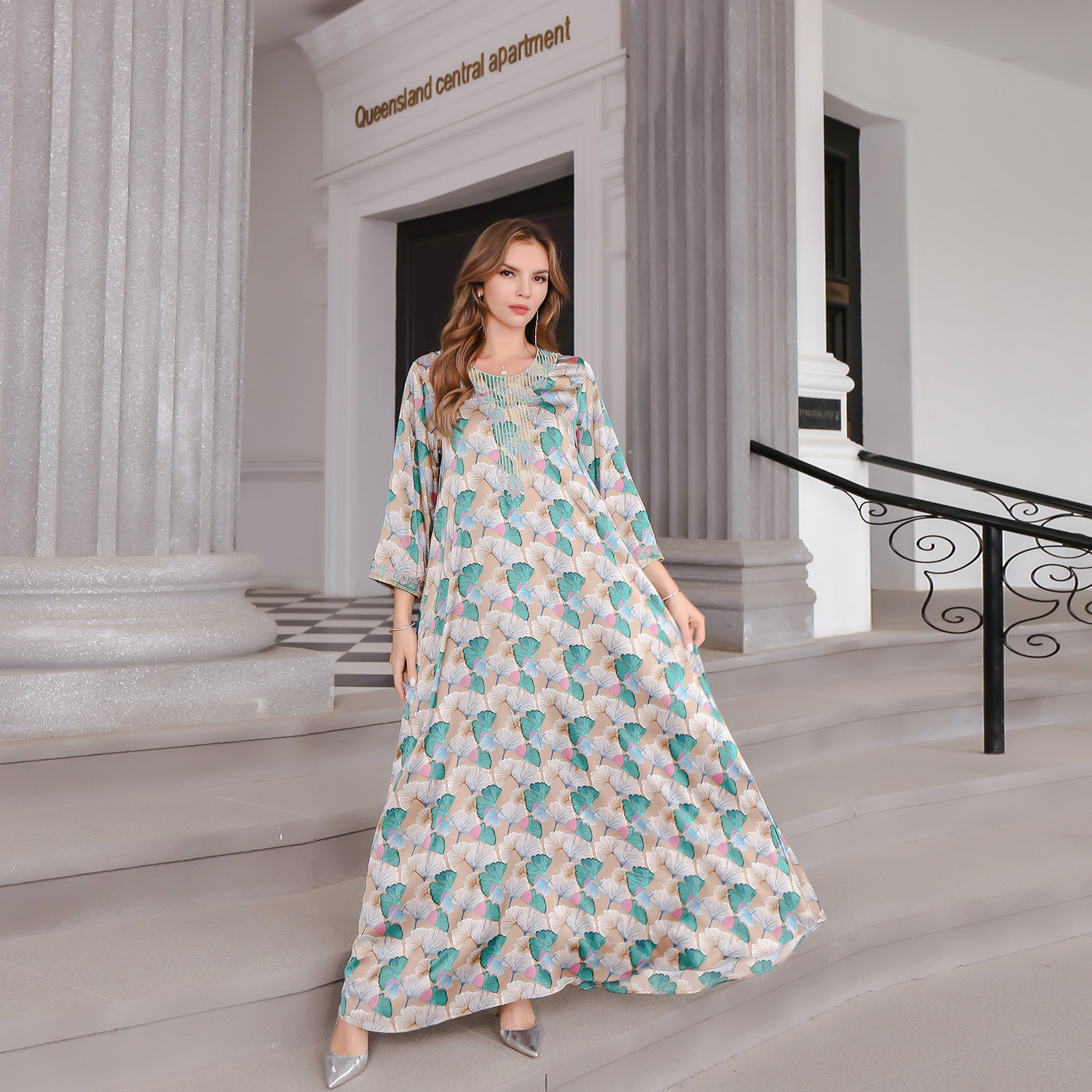 Women One Print Long Robe