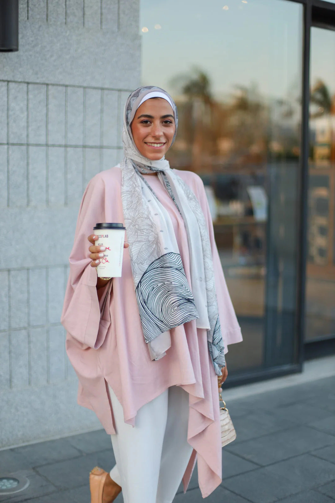 Satin Printed Hijab Headscarf