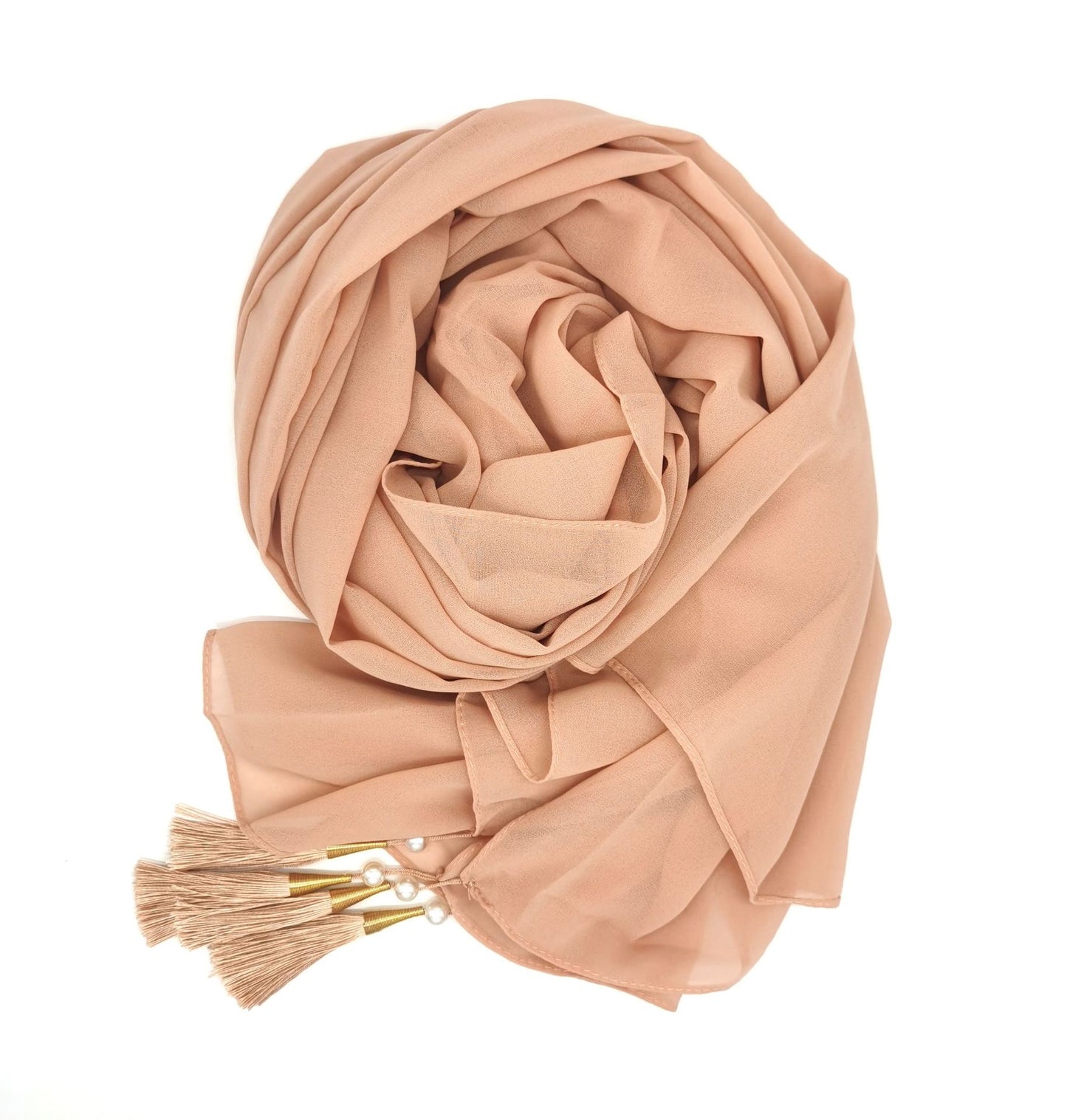 Four Corners Hijab With Tassel